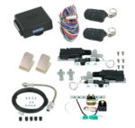 94120 POWER BEAR CLAW SHAVED HANDLE KIT WITH 99925 12 CHANNEL KEYLESS ENTRY WITH EMERGENCY ENTRY AND POWER TRUNK KIT