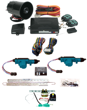 95185  2 DOOR MES LOCK KIT LK01-10-122 WITH 95700 COMBINATION ALARM & REMOTE START WITH TRUNK KIT TK01-00-001