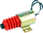 99040 45LB. SINGLE STANDARD PLATED SOLENOID WITH MOUNTING HARDWARE.