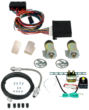 99090   2 DOOR SHAVED HANDLE KIT WITH 60LB SOLENOIDS AND 4 CHANNEL KEYLESS ENTRY