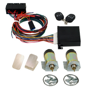 99120    2 DOOR SHAVED HANDLE KIT WITH 60 LB. SOLENOIDS AND 6 CHANNEL KEYLESS ENTRY