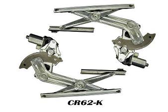 CR62-K 4 DOOR REAR KIT CONTAINS 2 COMPLETE REGULATORS WITH MOTORS ATTACHED