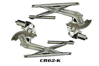 CR62-K    4 DOOR REAR KIT CONTAINS 2 COMPLETE REGULATORS WITH MOTORS ATTACHED