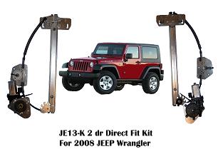 WRANGLER 2 DOOR OR 4 DOOR FRONTS POWER WINDOW KIT WITH SWITCHES – Electric  Life Power Window Systems & Accessories